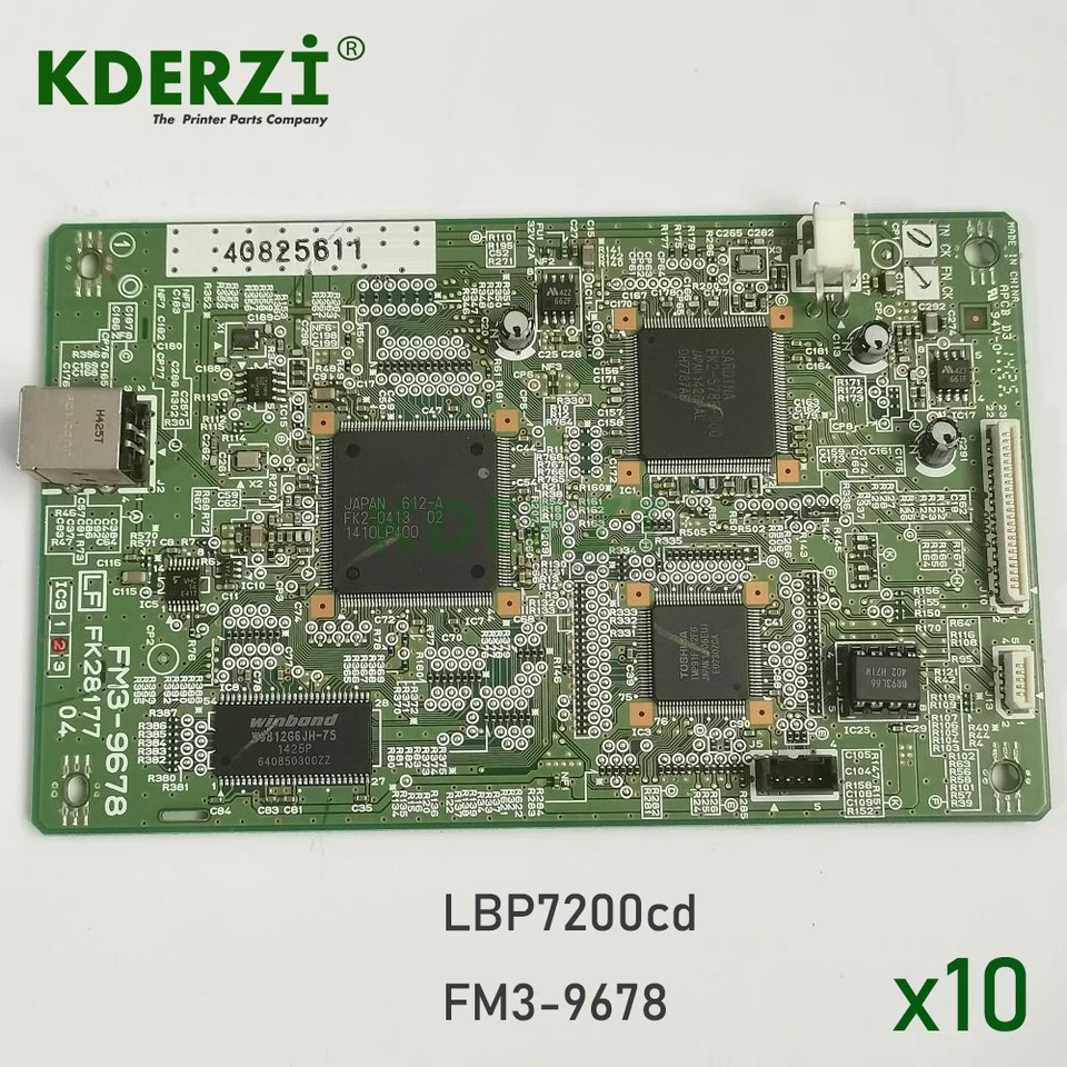 캐논 LBP-7200cd 프린터포매터 보드 FM3-9678 메로직 PCA 조립 부품 10x
