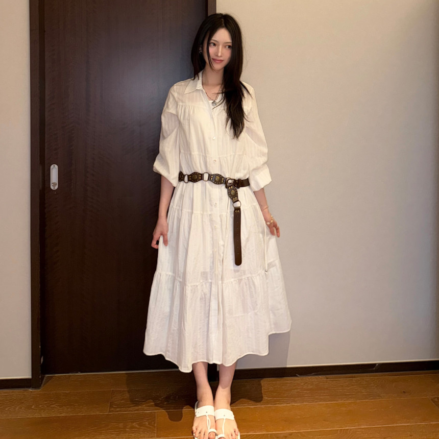 [제로스트릿][2컬러] 롱 소프트 셔츠 원피스 LONG SOFT SHIRT ONE-PIECE