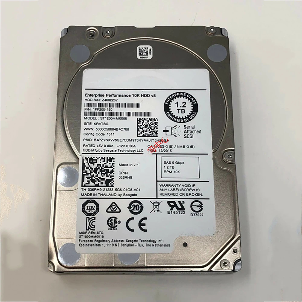 Dell 1.2T SAS 10K 2.5 ST1200MM0088 0WXPCX 1FF200-151 하드 용