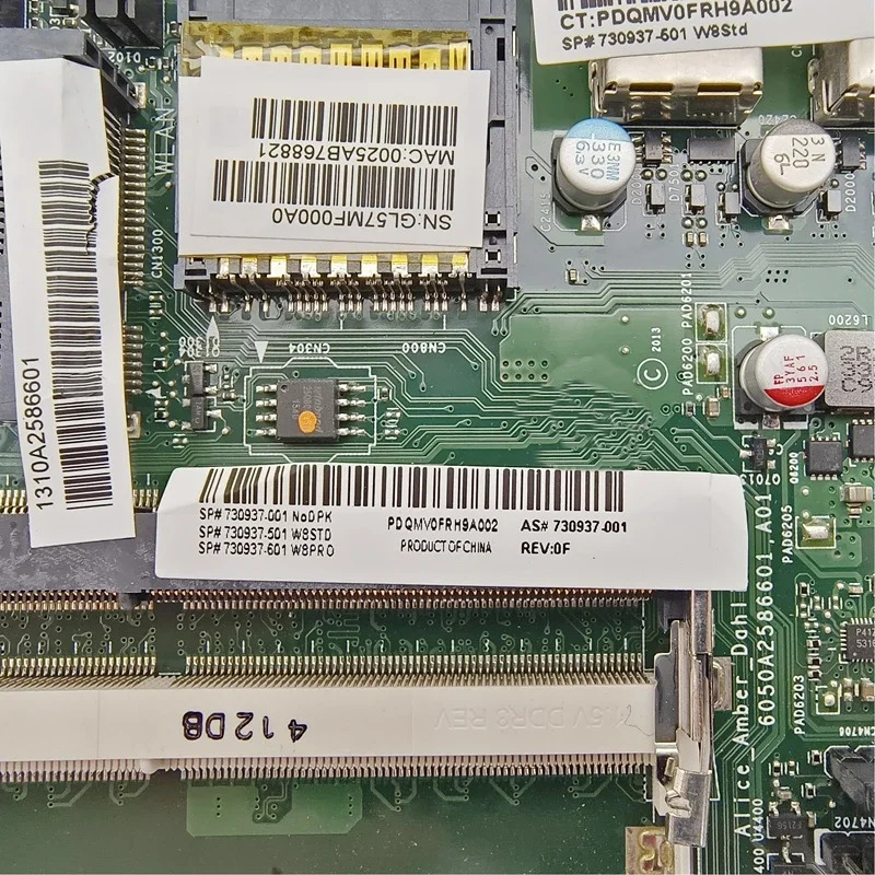730937 -001 hp호환 Pilion TS 21 AIO 마더보드 6050A2586601 .A01 -601 A6-5200 CPU DDR3 메인보드 리퍼 완료 완전 작동