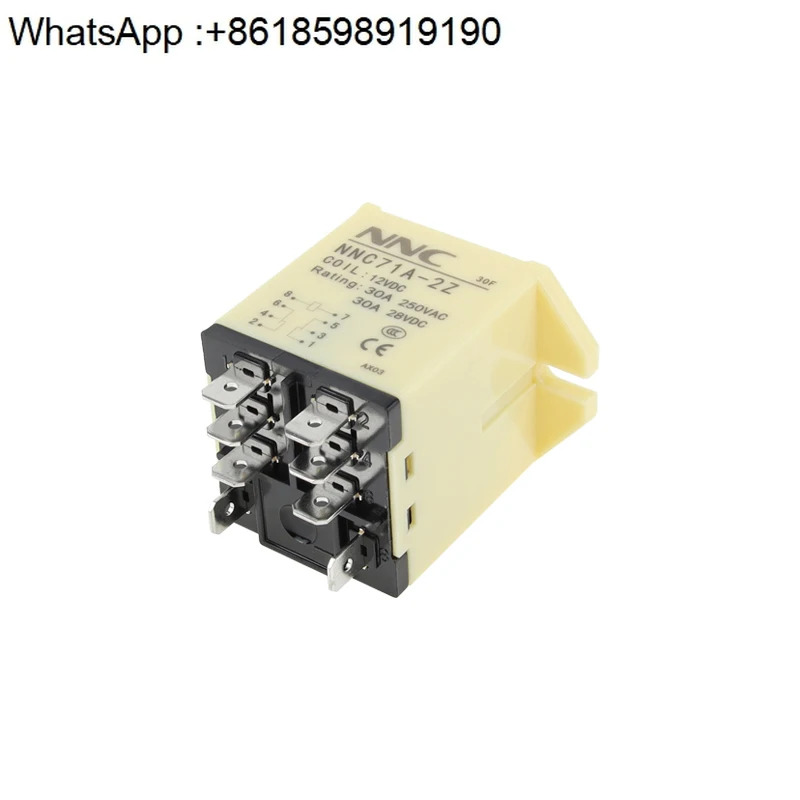 3PCS NNC71A-2Z 고전력 릴레이 220V AC JQX-30F 30A 고전류 12V 24V