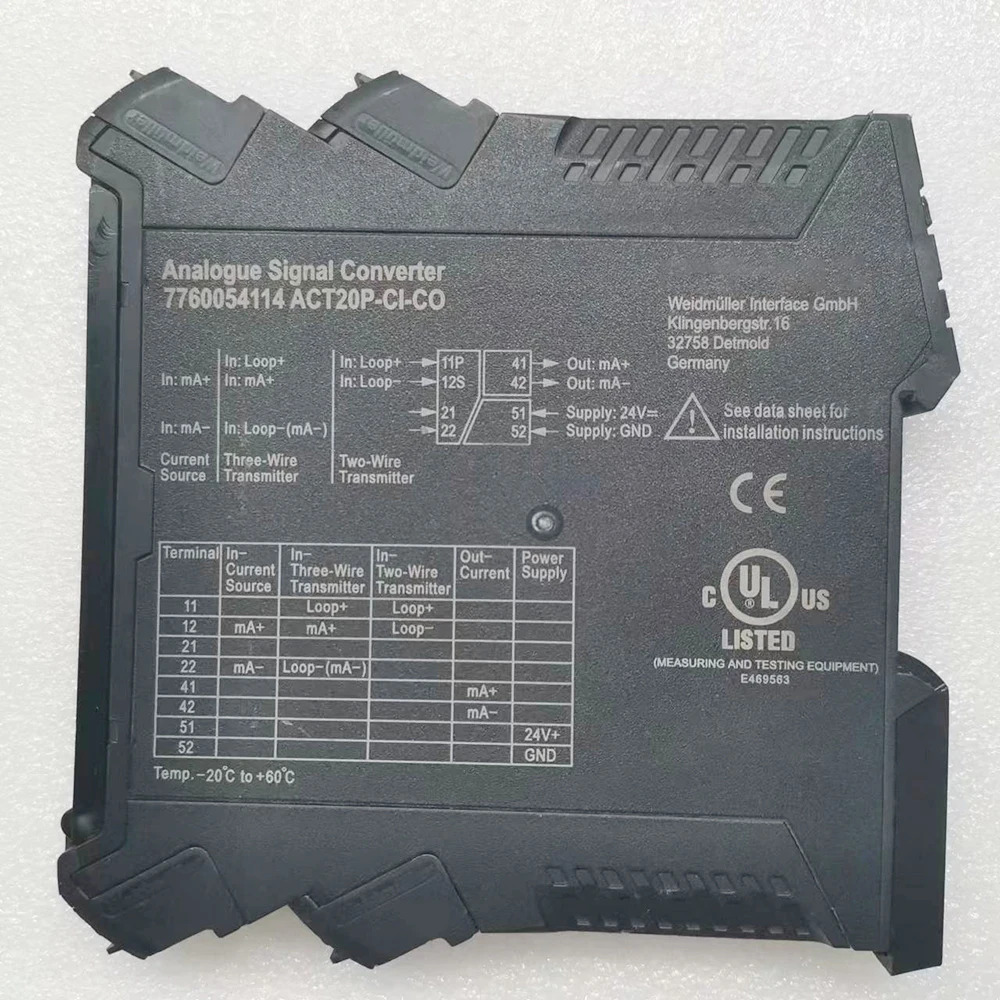 7760054114 Weidmuller Fast ShipACT20P-CI-CO-S 신호 변환기 절연체