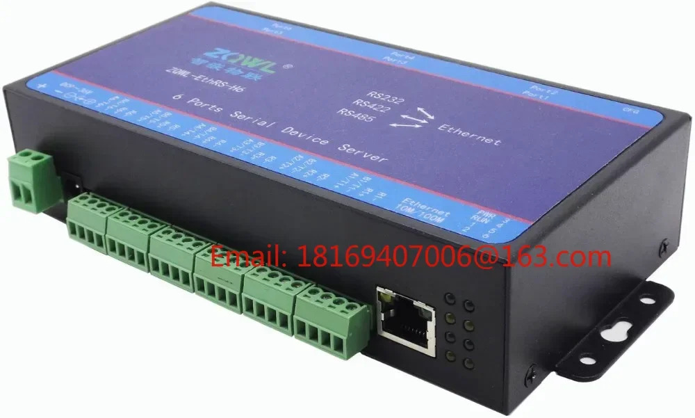 6개직렬 포트 서버/RS232/RS485/RS422 전송 네트워크/Modbus TCPRTU로