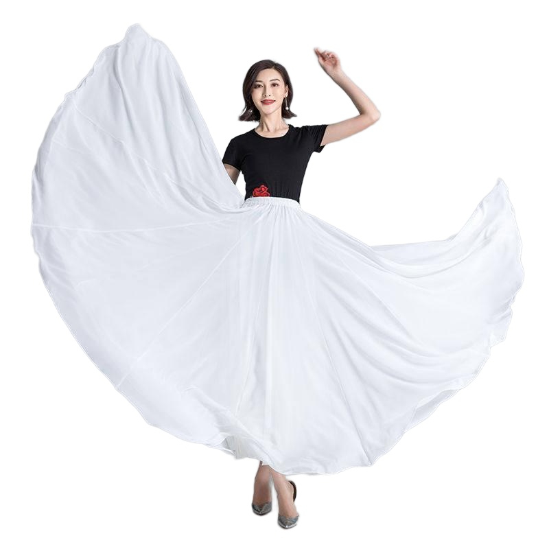 여성 라인댄스복 왈츠드레스 모던 의상 공연복 스포츠댄스스커트 이미지 7
