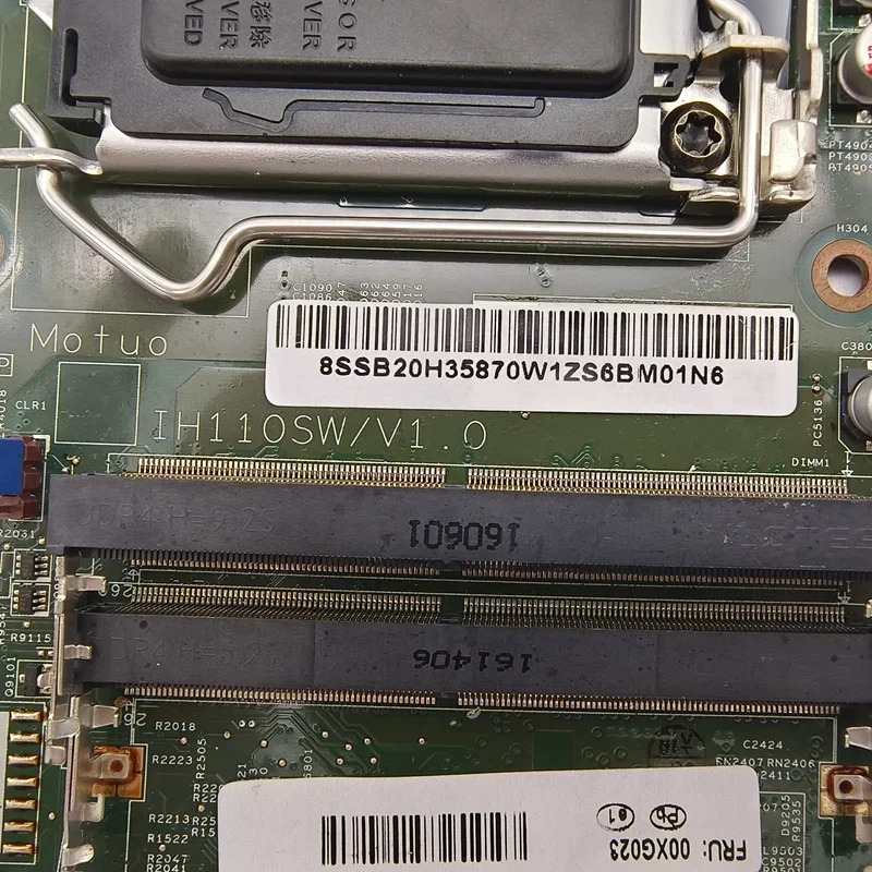 14072-1 Lenovo호환 LM70Z 마더보드 IH110SW/V1.0 00XG023 LGA 1151 DDR4 메인보드 완전 작동 리퍼