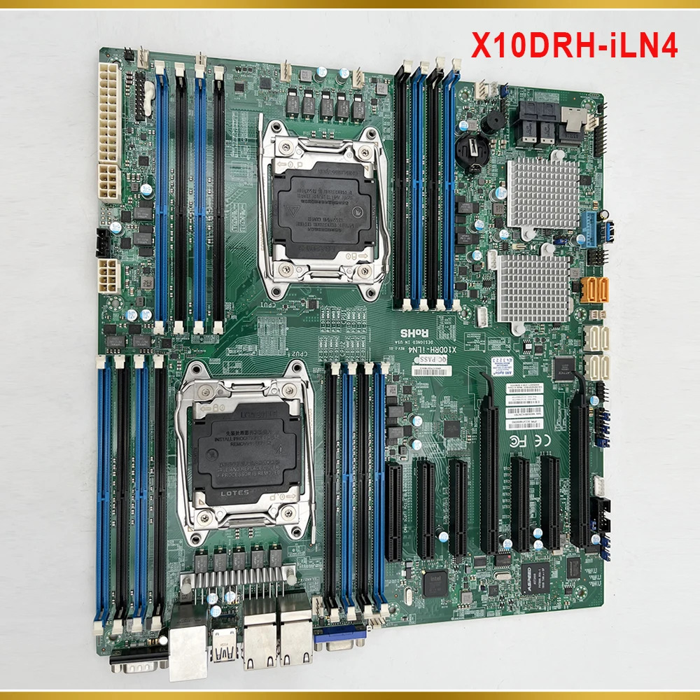 Supermicro 서버 마더보드 지원X10DRH-iLN4 E5-2600 V4/V3 군 DDR4 IPMI 2.0 LGA2011