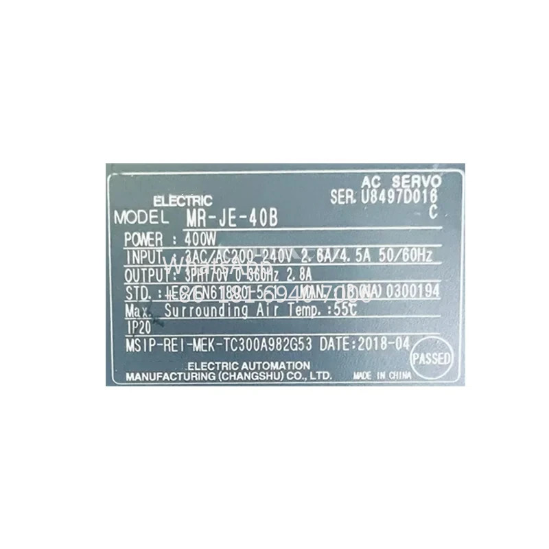 MR-JE 시리즈 서보 드라이버 MR-JE-40A MR-JE-40B 신