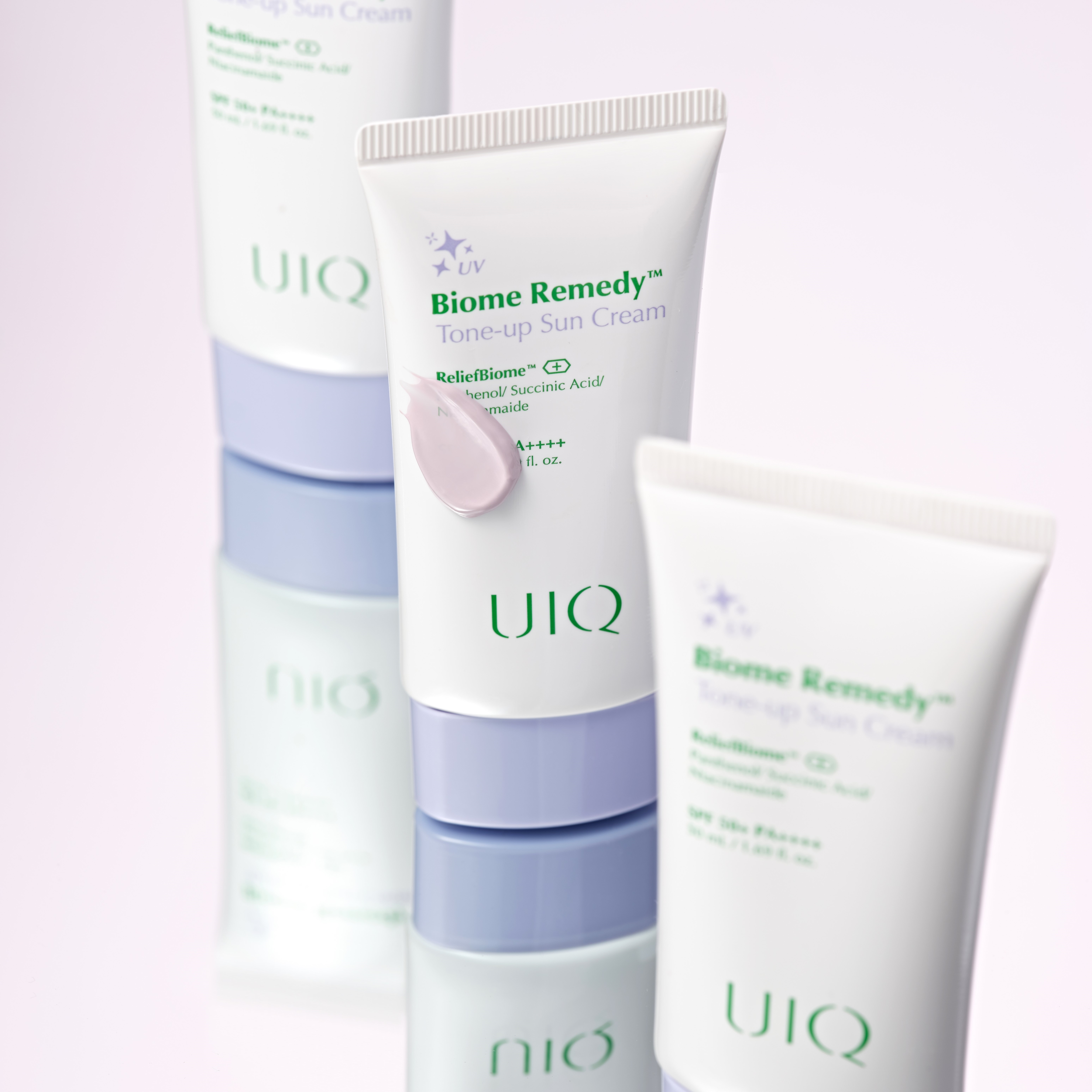 네이버 UIQ 유이크 유이크 바이옴 레미디 톤업 선크림 보라 50ml x 2개