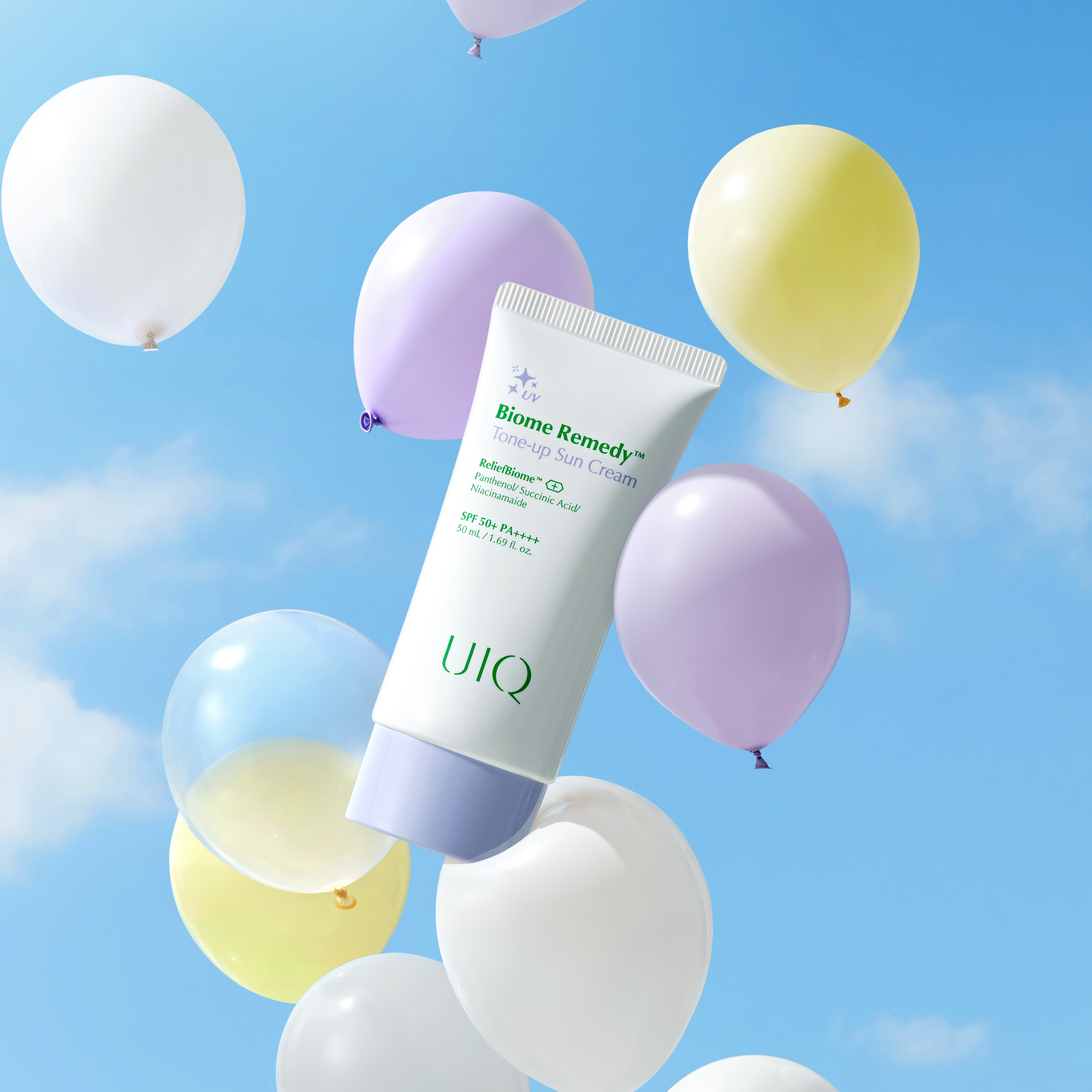 유이크 바이옴 레미디 톤업선크림 보라 50ml, 2개 상품 이미지