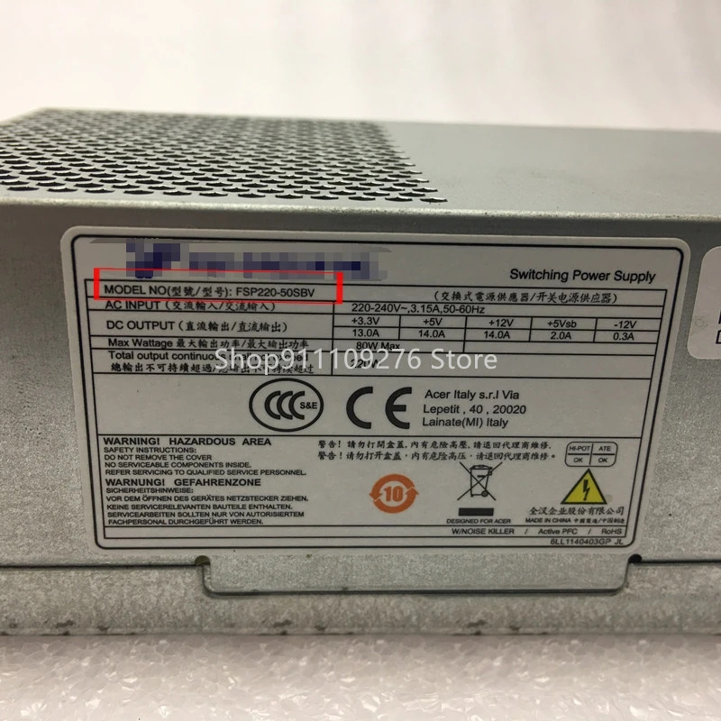 FSP220-50SBV DPS-220UB-1 A CPB09-D220A PE-5221-08 리퍼 PSU 220V-240V 220W