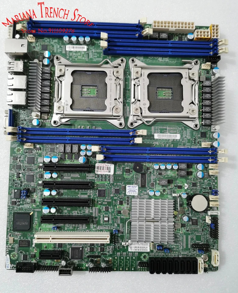 슈퍼마이크로 마더보드X9DRL-iF LGA2011 제온 E5-2600 V1 V2 패밀리 ECC DDR3 8x SATA2 2x SATA3 포트