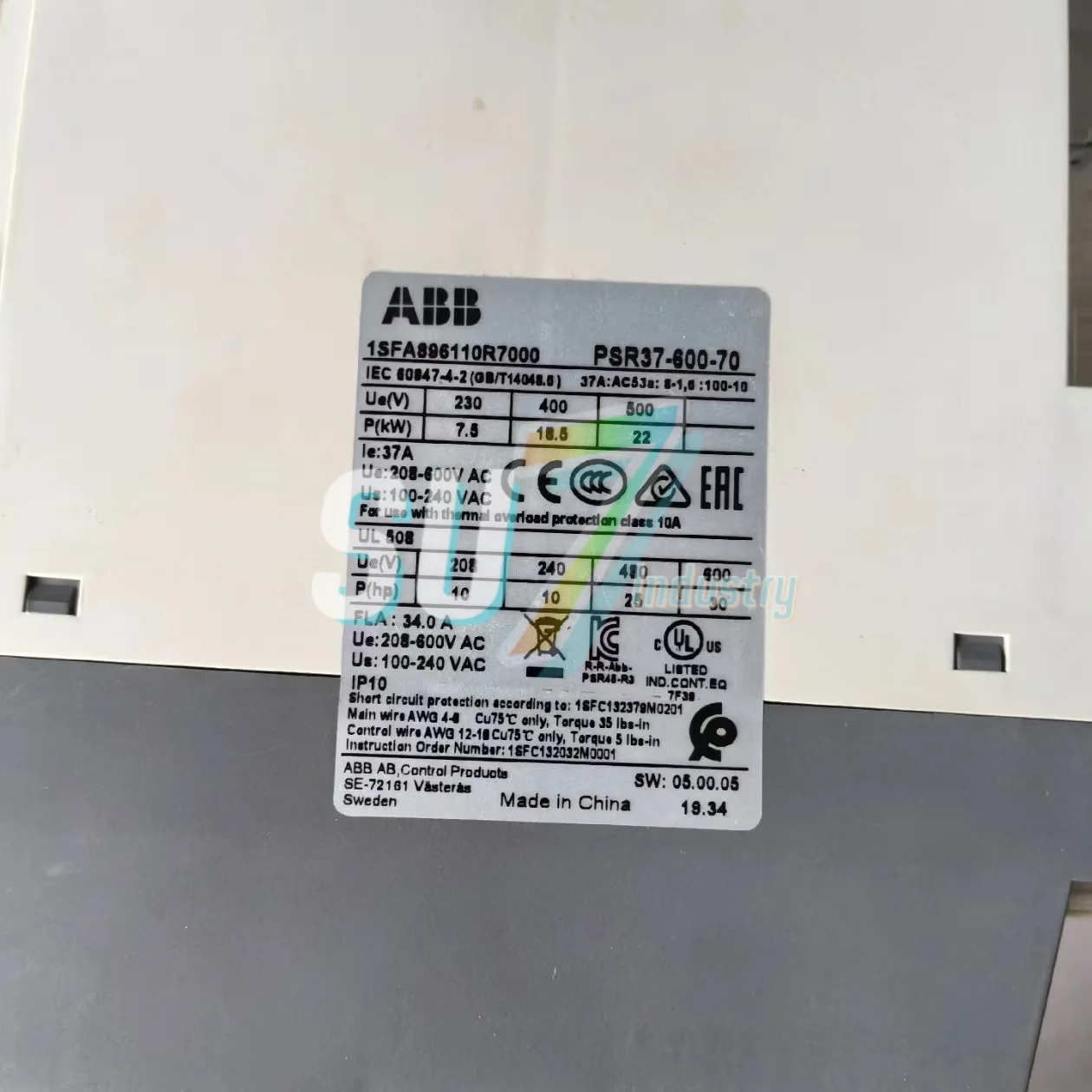 PSR37-600-70 PSR9-600-70 소프트 스타터 새
