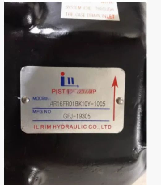 IL 피스톤 펌프 모델 AR16FR01BK10Y-1005 MFG NO GFJ-19305 림 유압 CO. LTD AR16FR01CK10Y AR16FR01BK10Y