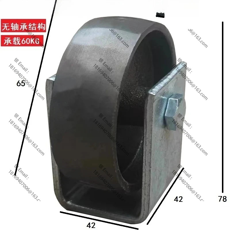10PCS 1 인치 23 슬라이딩 도어 고온 방지 풀리 채널 스틸 휠 리미트