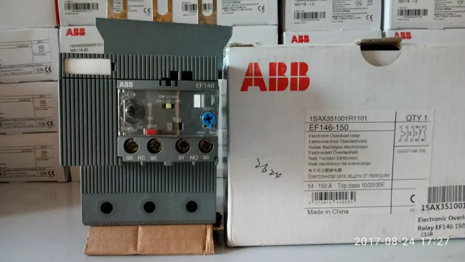 오리지널 ABB 전과부하 릴레이 EF146-150 납품 10140876 신