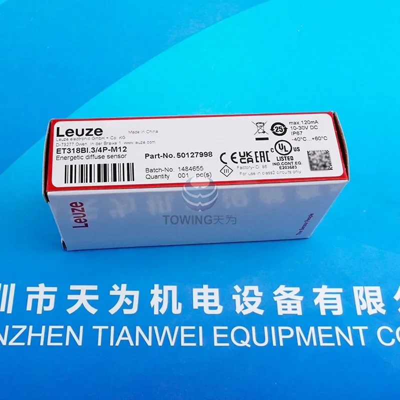 확산 반사 광전스위치 오리지널 ET318BI.3/4P-M12 독일 LEUZE 신
