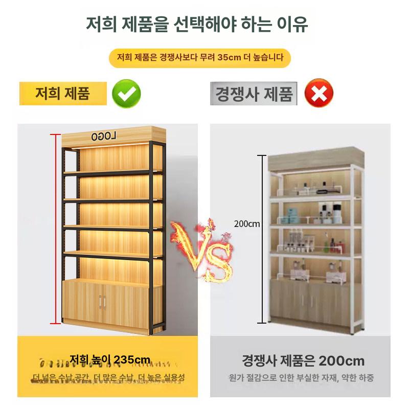 철제 소품진열대 전시대 스탠드 랙 거치대 약국 앵글 제품진열대 진열매대 - 상세 이미지 4