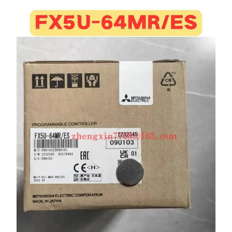 오리지널 FX5U-64MR ES PLC 모듈 FX5U 64MR 신