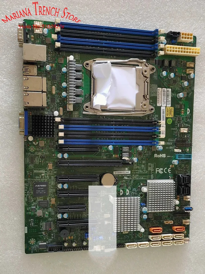 슈퍼마이크로 마더보드X10SRH-CLN4F LGA2011 E5-1600/2600 V3/V4 패밀리 프로세서 i350-AM4 쿼드 포트 GbE LAN