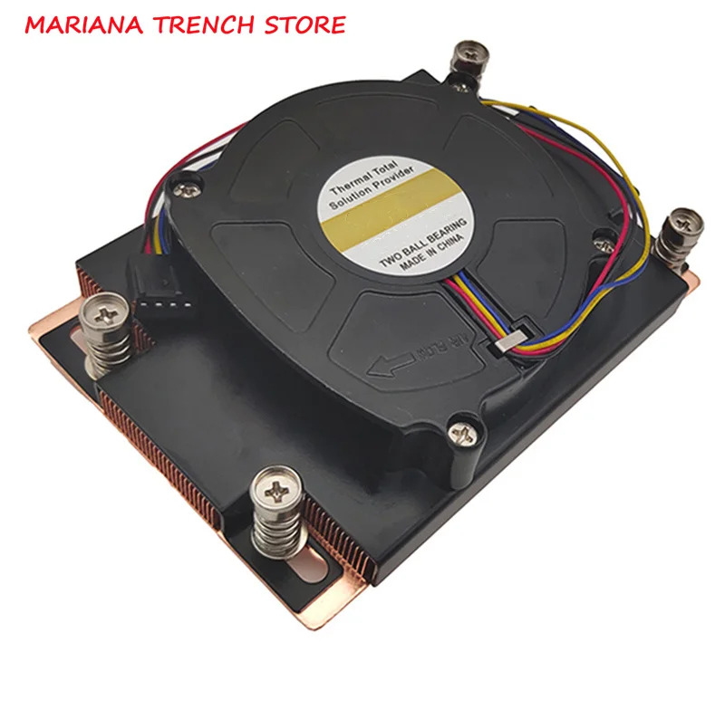 1U-P14 1U 소켓 SP3 서버 CPU 쿨러 직 크기 120x82x28mm 12V 4핀 PWM 2 볼 베어링 전력 소비 205W