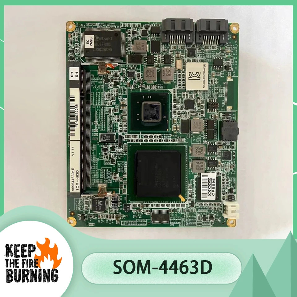 Advantech 산업보드 SOM-4463 ATOM D525 ETX 기기 마더보드 SOM-4463D