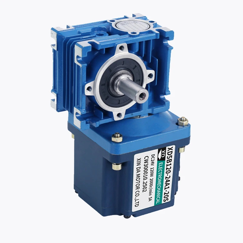 120W 고효율 24V 브러시리스 웜 기어 모터 영구 자석 스마트 홈 시스템 장비용