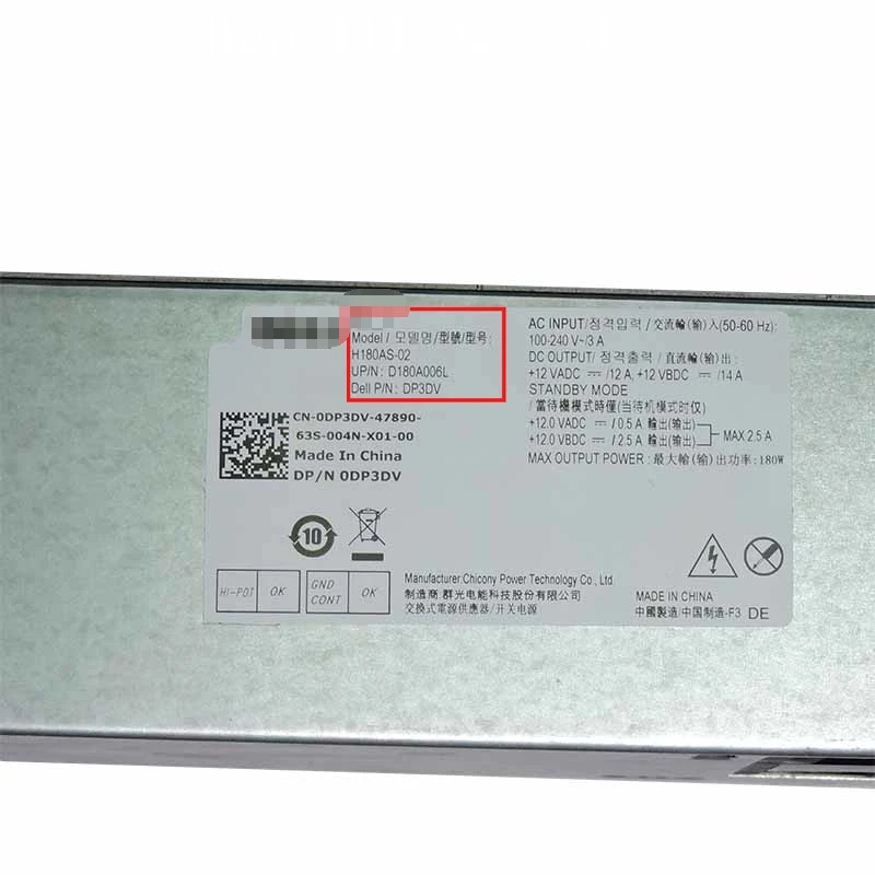 델 옵티플렉스 H180ES-00 H180AS-00 H180AS-01 H180AS-02 L180AS-01 L180AS-02 L180ES-00 D180ES-00 HU180NS-00