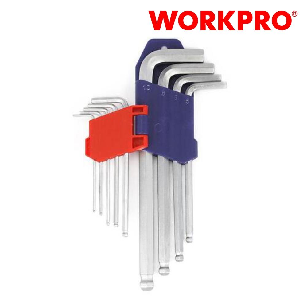 워크프로 롱 볼렌찌 세트 WP222006 9PCS 볼L렌치 - 상품 이미지
