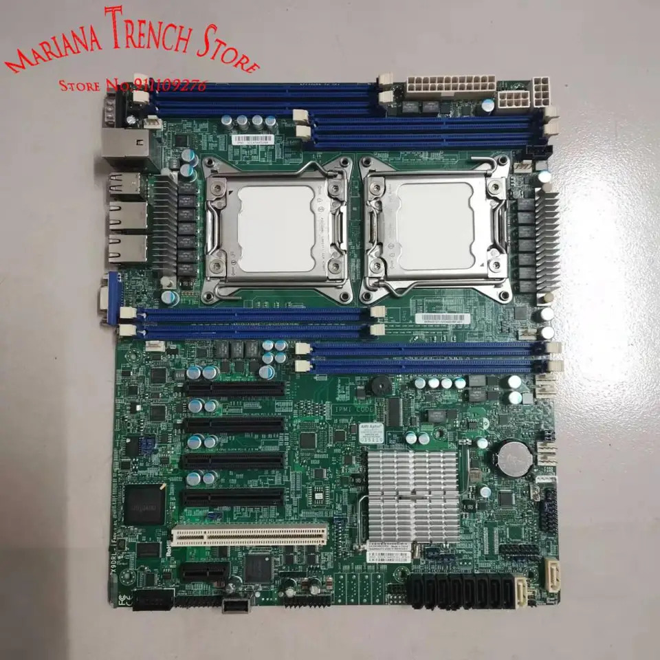 슈퍼마이크로 마더보드X9DRL-iF LGA2011 제온 E5-2600 V1 V2 패밀리 ECC DDR3 8x SATA2 2x SATA3 포트