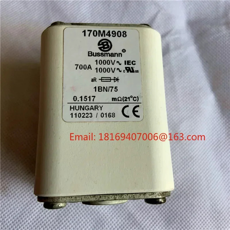 170M4908 퓨즈 700A 1000V 고속 ABB 정류기 장치 급속 용융