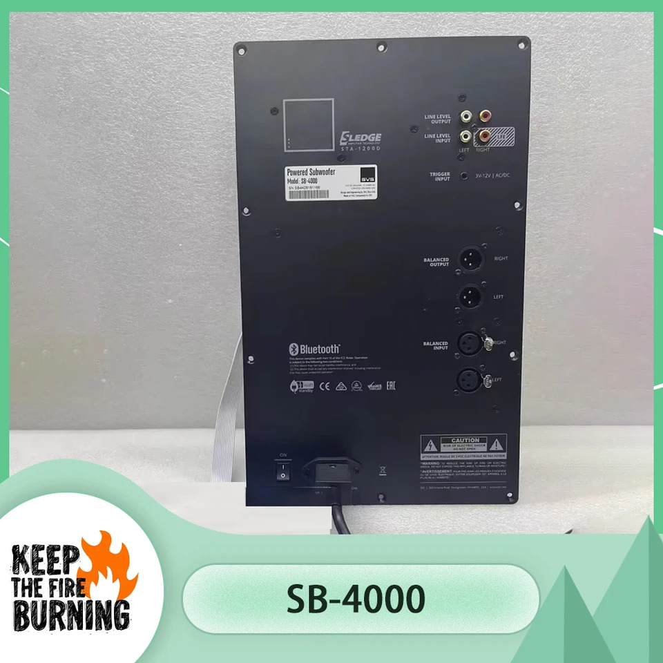 SVS 서브우퍼 보드 SB4000 고출력 홈 시어터 음악1200W 등급 블루투스 앱 제어 sb-4000