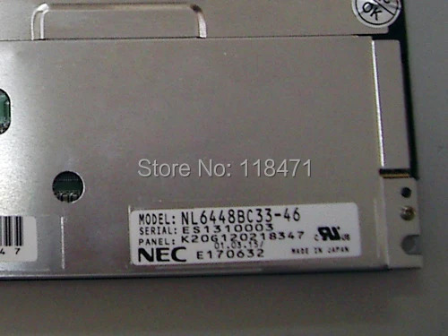 10.4 인치 TFT LCD 패널 NL6448BC33 46 디스플레이 640 RGB x 480 VGA 스크린 tnlcd CMOS 1ch 6-bit 350 cd/m2