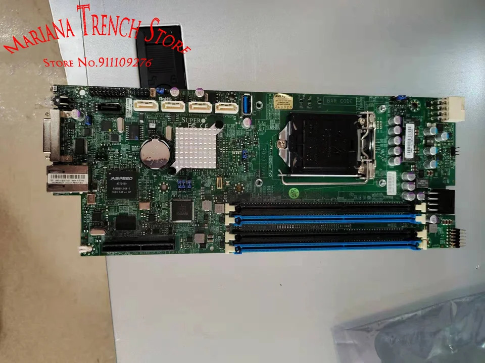 슈퍼마이크로 마더보드X10SLE-F 단일 소켓 H3 LGA 1150 E3-1200 V3 V4 4 세대 코어 i3