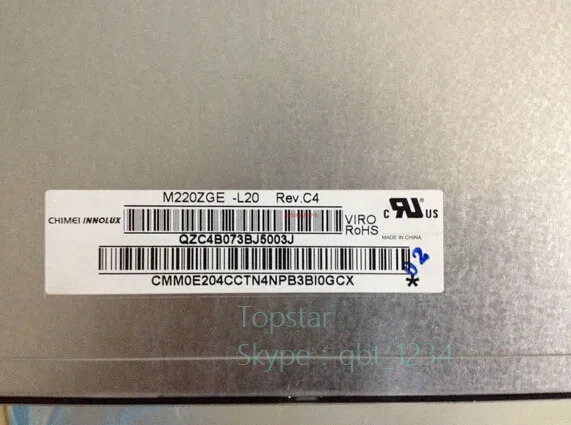 Chimei-Innolux 오리지널 M220ZGE-L20 LCD 패널 디스플레이 1680 RGB x 1050 WSXGA M220ZGE L20 22.0 인치