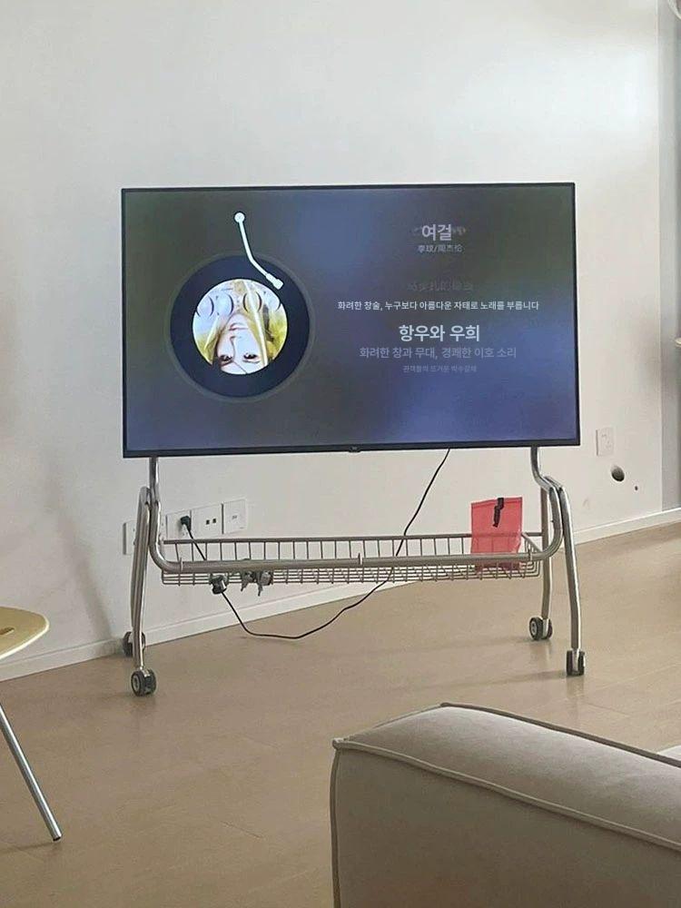 이동식 티비거치대 스탠드 대형 선반형 모니터 다리 무빙 기본형 스탠바이미 오베닉 - 상세 이미지 2