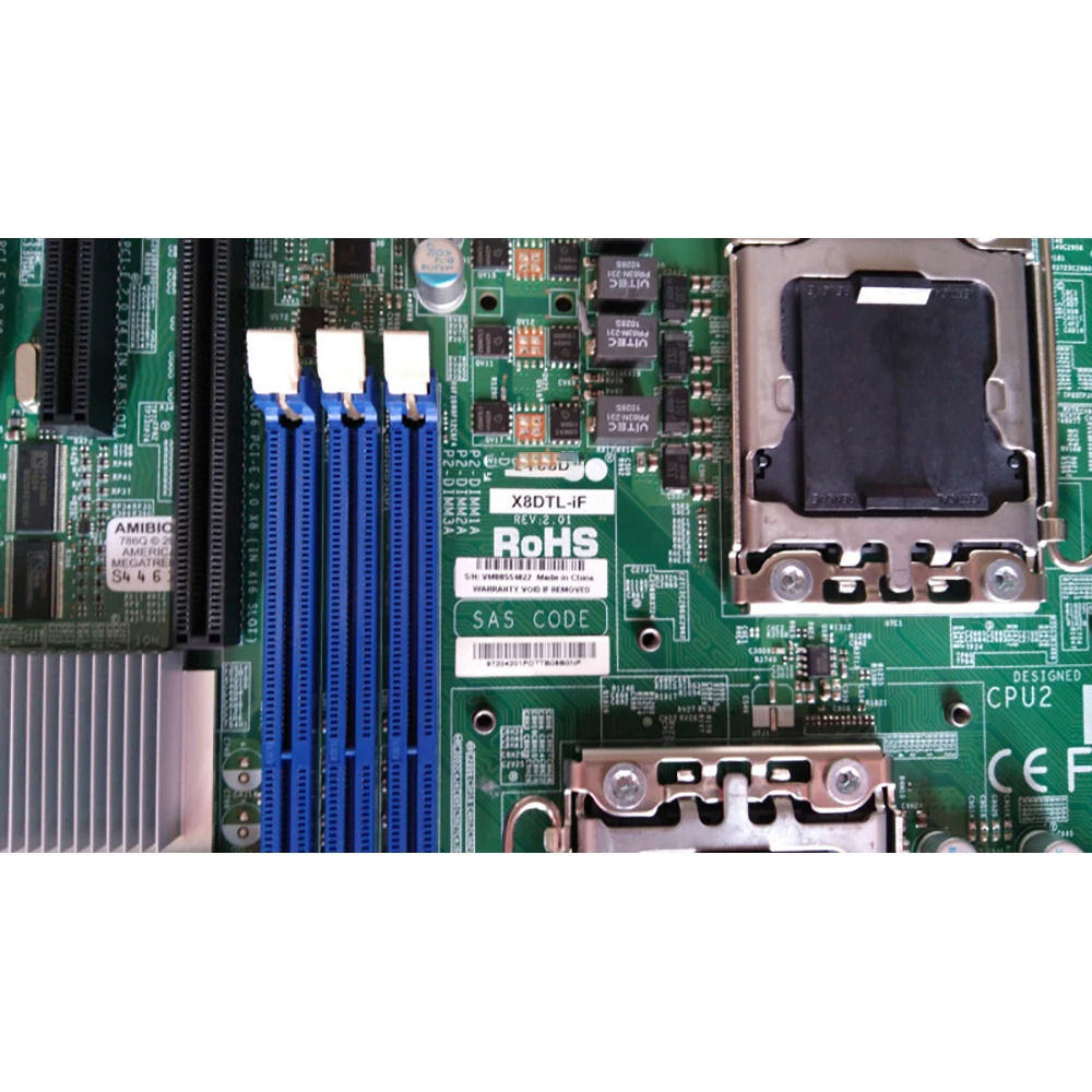 Xeon 프로세서 5600/5500 시리즈 SATA2 PCI-E 2.0 통합 IPMI DDR3 X8DTL-iFSupermicro 서버 마더보드 지원