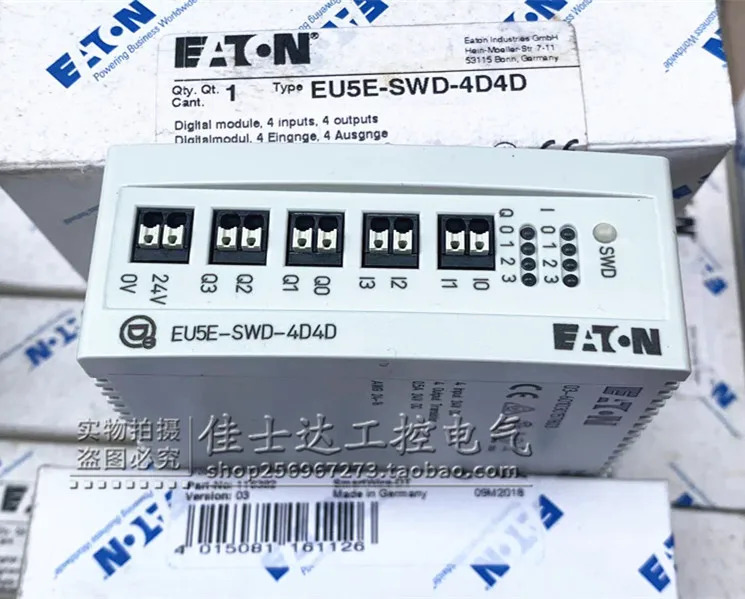 오리지널 이튼 애드미럴티 뮬러 모듈 EU5E-SWD-4D4D 24VDC 0.5A 포장
