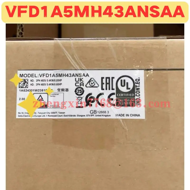 오리지널 주파수 변환기 VFD1A5MH43ANSAA