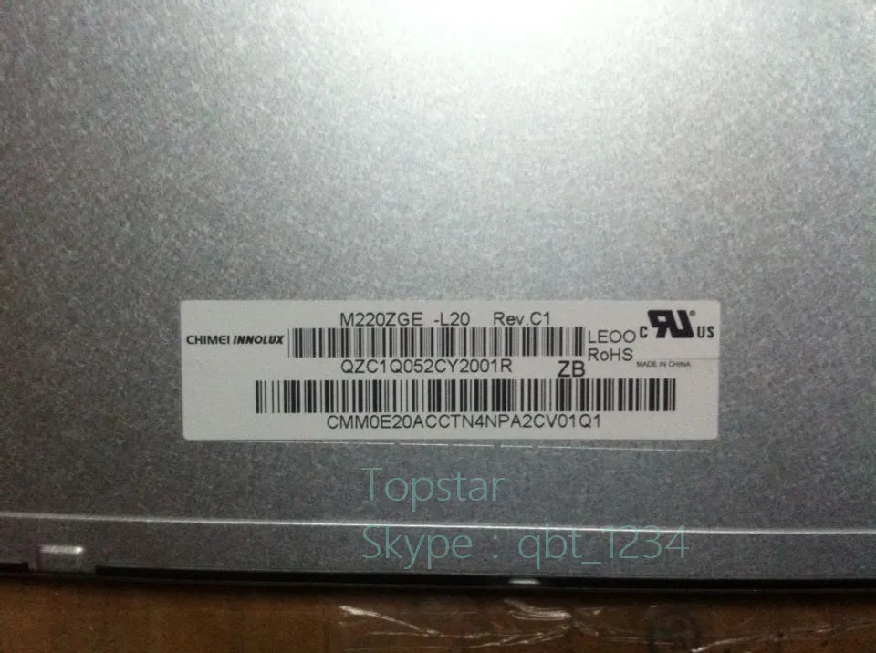 Chimei-Innolux 오리지널 M220ZGE-L20 LCD 패널 디스플레이 1680 RGB x 1050 WSXGA M220ZGE L20 22.0 인치