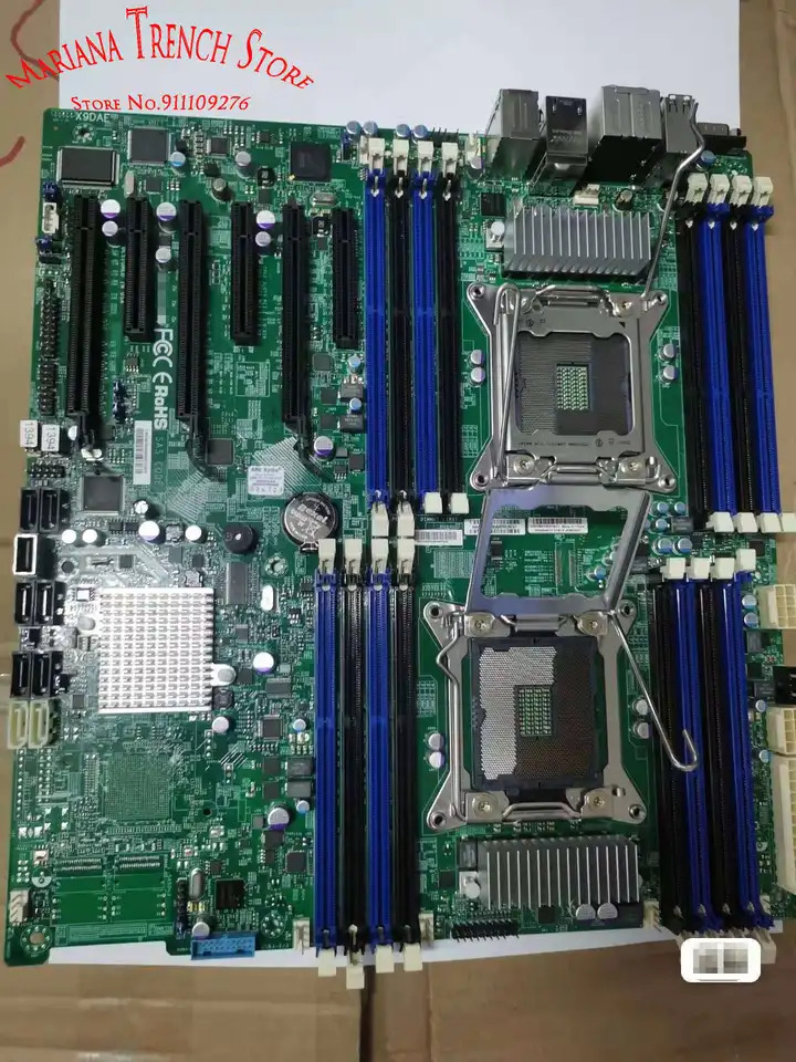 슈퍼마이크로 마더보드 듀얼 LGA2011 x9dae E5-2600 V1 V2 패밀리 ECC DDR3 양방향 지포스 SLI 지원