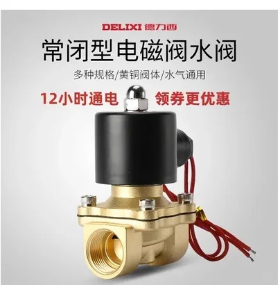 Delixi 솔레노이드 밸브 정상 온/오프 200-20 6 포인트 스레드 250-25 350-35 400-40 1 인치 500-50 2