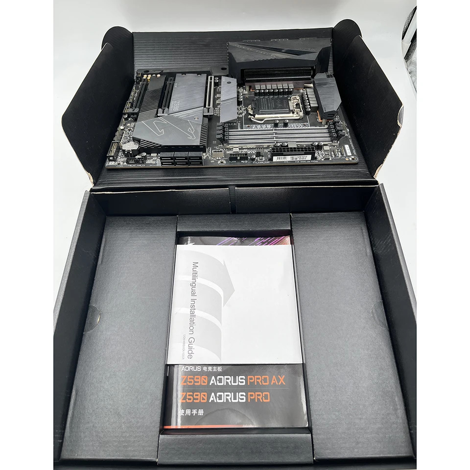 G-i-g-a-b-y-t-e 지원세대 11 세대 CPU LGA 1200 데스크탑 마더보드 DDR4 Z590 AORUS PRO AX