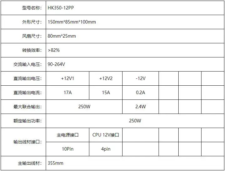 헌트키 데스크탑 PC 전원공급장치HK350-12PP 호환 모델 FSP250-30AGBAA PCE026