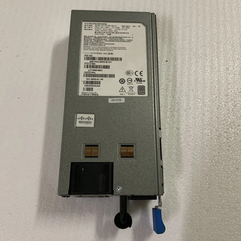 시스코 넥서스 9000 DPS-650AB-4 A PS-2651-2SA-LF N9K-PAC-650W-B 341-0623-01 700-014078-0100