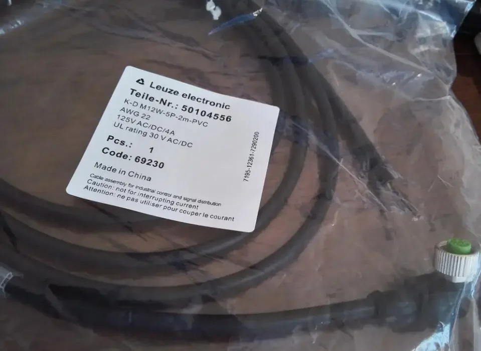 오리지널 광전센서 L형 케이블 K-D M12W-4P-2M-PVC
