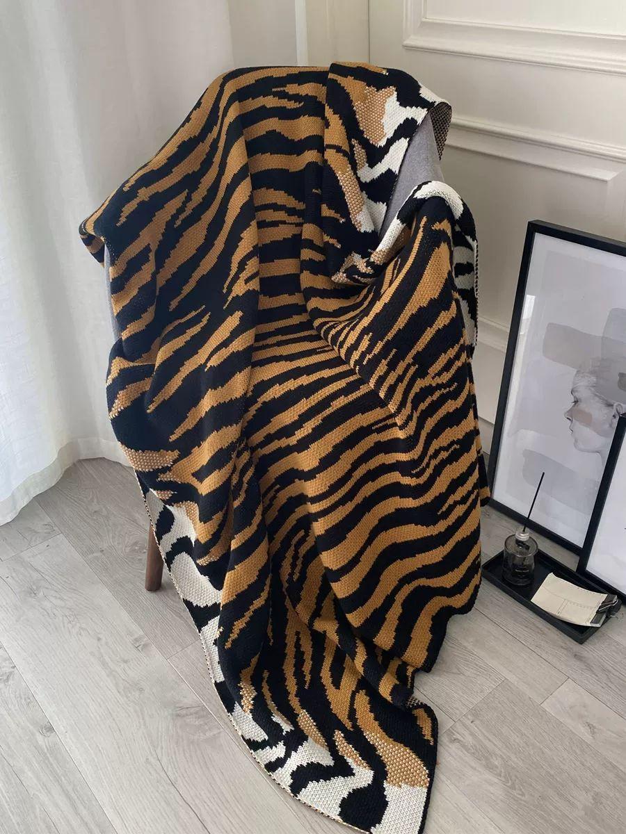 호피 블랭킷 보온 덮개 극세사이불 겨울이불 양면도톰 극세사담요 무릎담요 밍크이불 - 상세 이미지 4