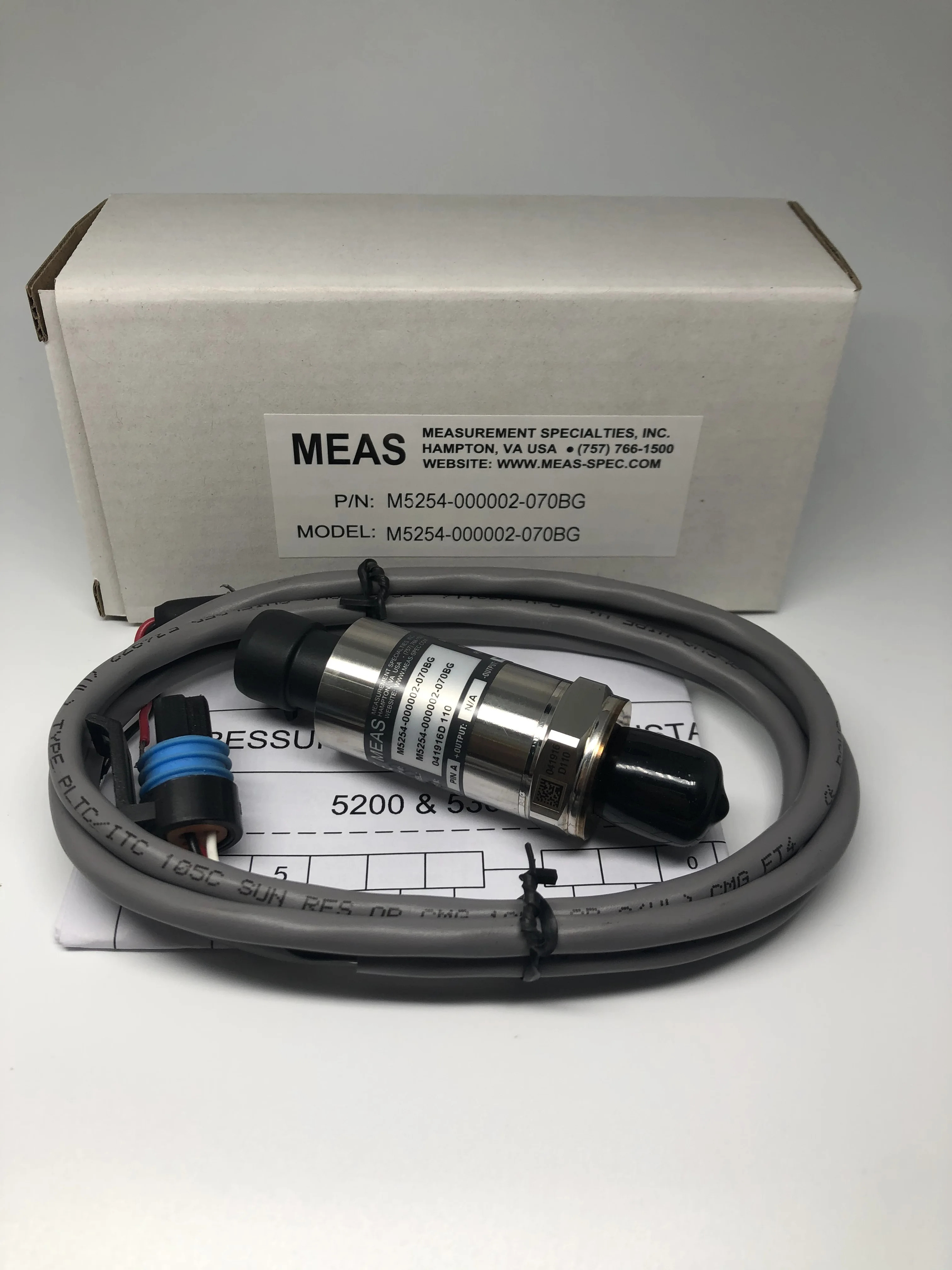 M5254-000002-070BG MEAS 산업등급 압력센서 원본