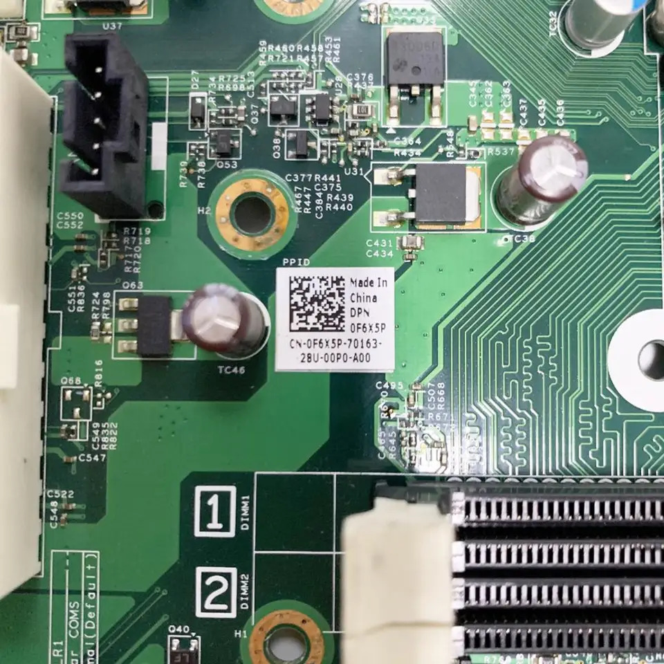 DELL 390 SFF 데스크탑 PC 마더보드2 세대 CPU F6X5P
