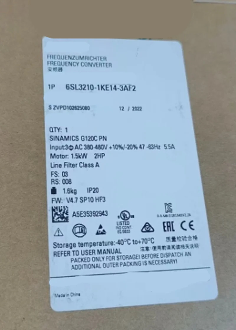 원본 6SL3310-1GE36-1AA3 6SL3320-1TG38-1AA3 Warrently 6SL3 310-1GE36-1AA3 320-1TG38-1AA3