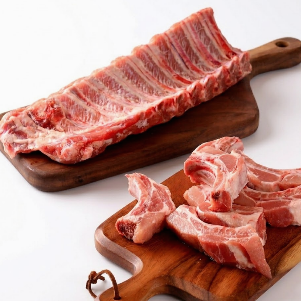 돼지고기 수입 프리미엄 듀록 돼지 통 등갈비 쪽갈비 10kg 대용량 업소용 - 상세 이미지 3
